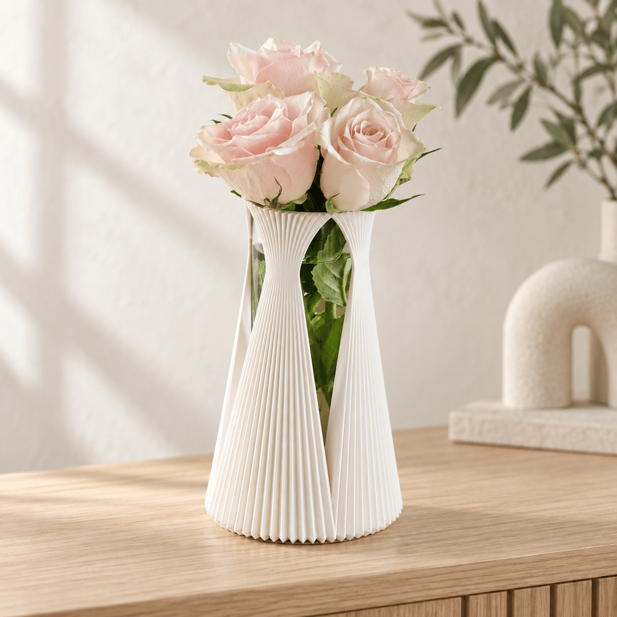 Marina Vase with Glass Insert - Zoventi