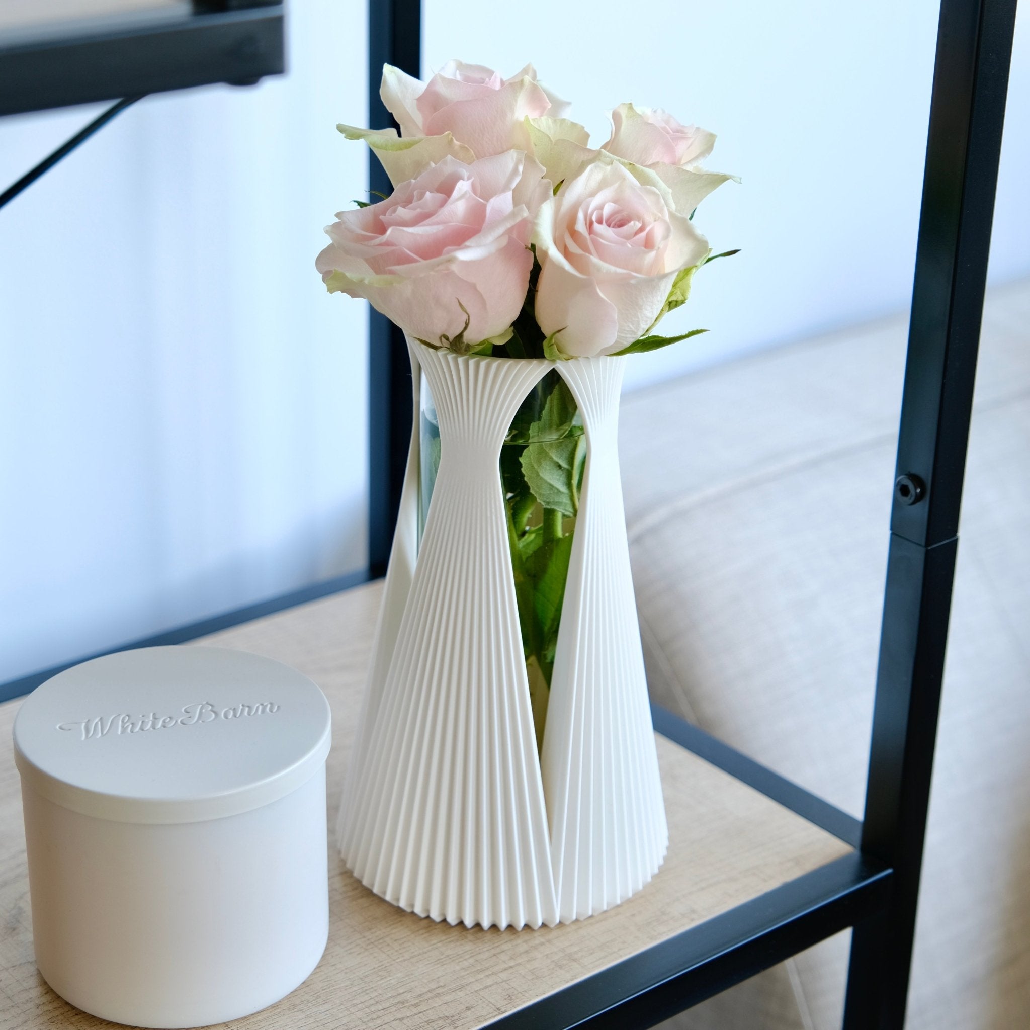 Marina Vase with Glass Insert | Eco - Friendly Homeware | Décor - Zoventi