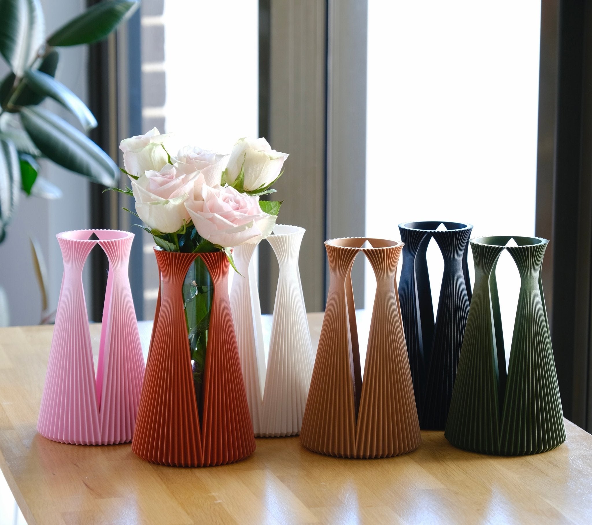 Marina Vase with Glass Insert | Eco - Friendly Homeware | Décor - Zoventi