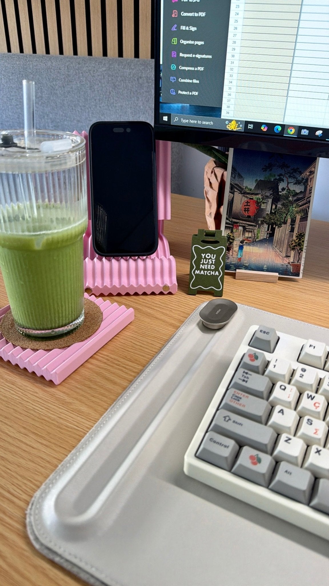 Mini Matcha Sign 2-pack | Matcha Station Accessories | Desk Signs - Zoventi